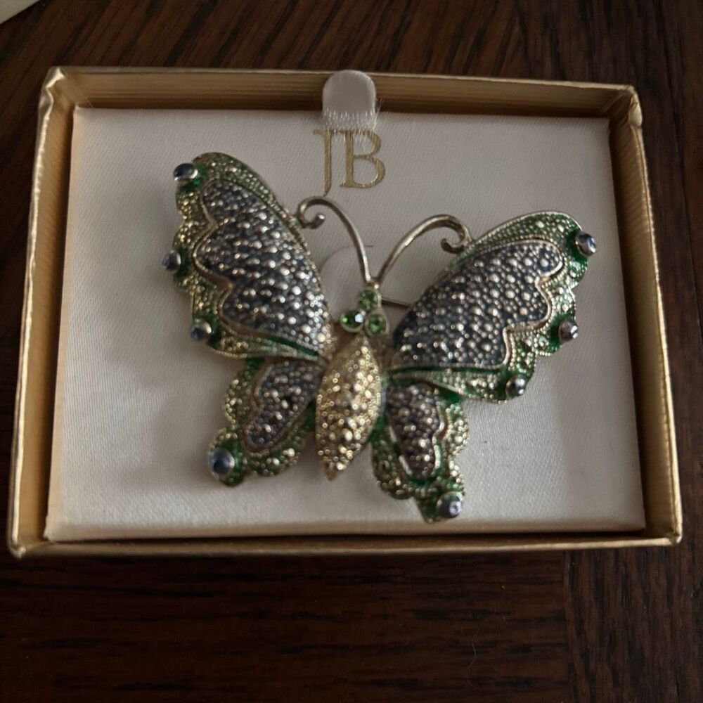 Jenny Buchanan Vintage Butterfly Brooch Pin